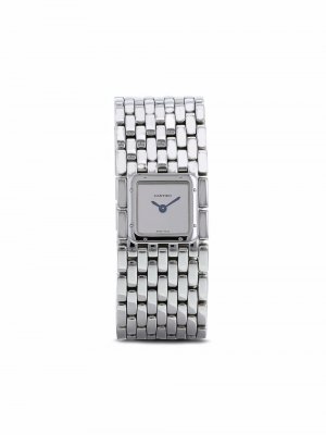 Наручные часы Panthère Ruban pre-owned 17 мм 2000-х годов Cartier. Цвет: серебристый