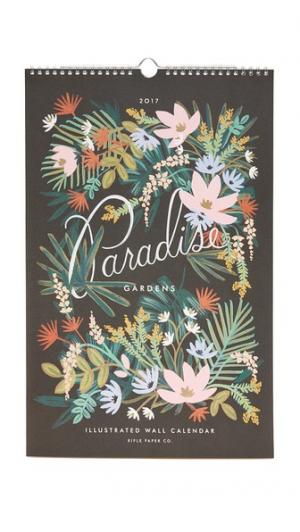 Календарь Paradise Gardens на 2017 год Rifle Paper Co