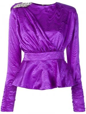Нарядная блузка с узором Dodo Bar Or. Цвет: фиолетовый