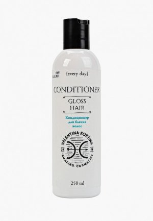 Кондиционер для волос Valentina Kostina CONDITIONER GLOSS HAIR 250 мл. Цвет: прозрачный