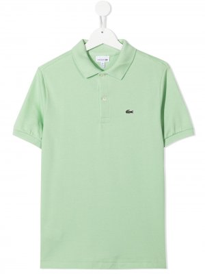 TEEN logo-patch polo shirt Lacoste Kids. Цвет: зеленый