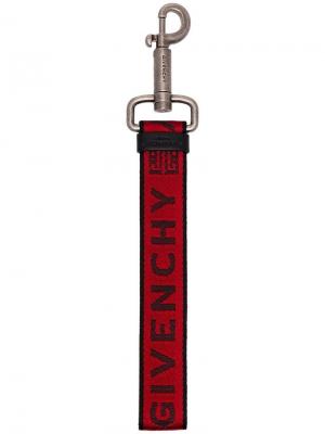 Брелок для ключей с логотипом Givenchy. Цвет: красный