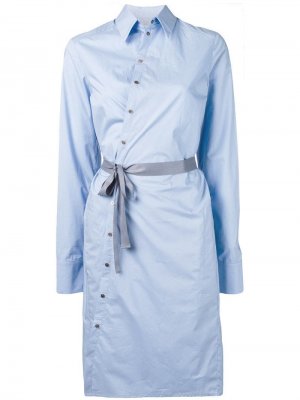 Платье-рубашка с поясом A.F.Vandevorst. Цвет: синий