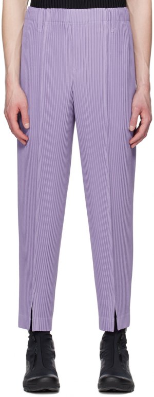 Пурпурные 2 брюк со складками по индивидуальному заказу Лавандового цвета HOMME PLISSe ISSEY MIYAKE Plissé