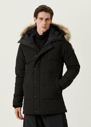 Черная куртка с капюшоном carson Canada Goose. Цвет: черный