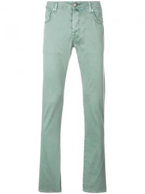 Классические брюки чинос Jacob Cohen. Цвет: зеленый