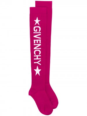 Logo ribbed socks Givenchy. Цвет: розовый