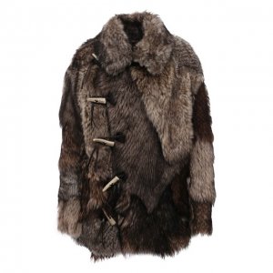 Шуба из овчины Ralph Lauren. Цвет: коричневый