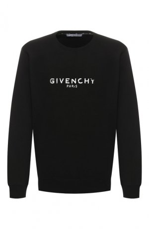 Хлопковый свитшот Givenchy. Цвет: чёрный