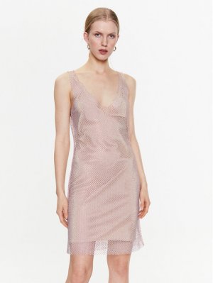 Коктейльное платье стандартного кроя Blugirl Blumarine, розовый BLUMARINE