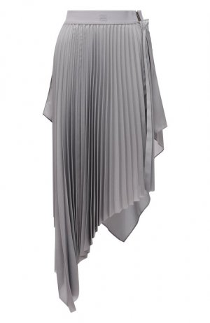 Плиссированная юбка Givenchy. Цвет: серый