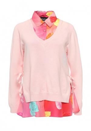 Пуловер Boutique Moschino BO036EWOVM43. Цвет: розовый