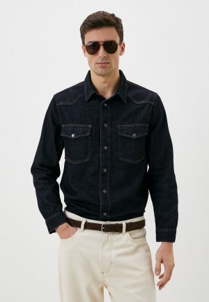 Рубашка джинсовая Mossmore. Цвет: синий