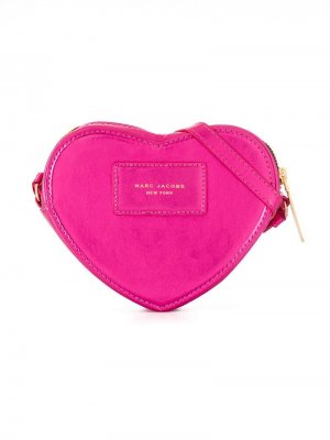 Сумка на плечо в форме сердца Little Marc Jacobs. Цвет: розовый