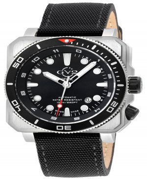 Мужские швейцарские автоматические часы Xo Submarine с черным холщовым ремешком, 44 мм Gevril