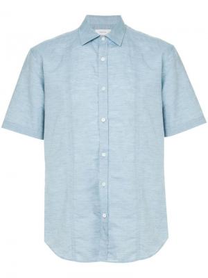 Рубашка с коротким рукавом Cerruti 1881. Цвет: синий