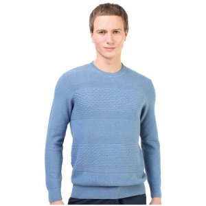 Пуловер мужской с круглым вырезом Marvelis, хлопок 100%, размер: XL цвет: Голубой арт. 63121596 MARVELIS. Цвет: голубой