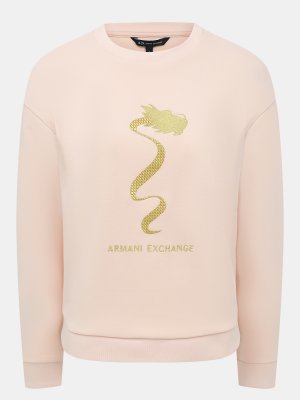 Свитшоты Armani Exchange. Цвет: персиковый