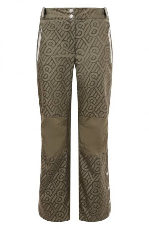 Утепленные брюки Yves Salomon. Цвет: зелёный