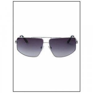 Солнцезащитные очки , серый, серебряный GUESS. Цвет: серебристый/серый металлик