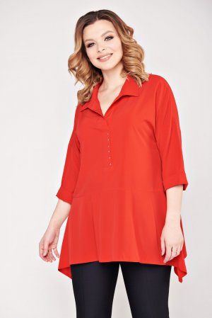 Блуза MARI-LINE. Цвет: красный
