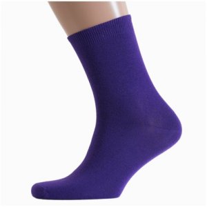 Носки unisex фиолетовые, размер 23 (36-38) ХОХ. Цвет: фиолетовый