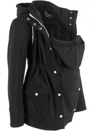 Куртка из софтшелла для новорожденных/куртка беременных , черный Bpc Bonprix Collection
