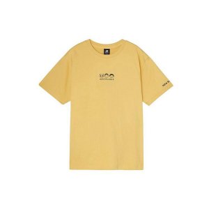 X Noritake Collaborative Fun Print Crewneck Short Sleeve T-Shirt Unisex Tops Yellow AMT02369-YL New Balance
