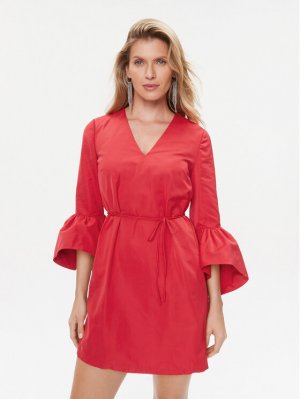Коктейльное платье стандартного кроя Twinset, красный TWINSET