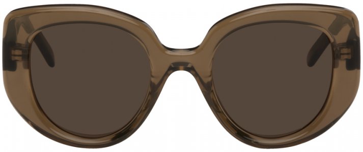 Солнцезащитные очки с зеленой бабочкой Loewe