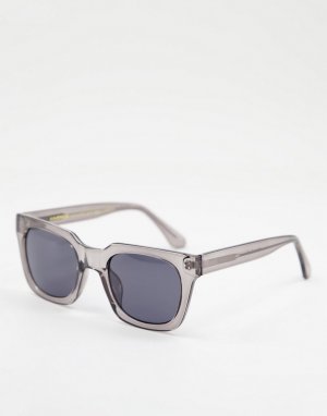 Серые квадратные солнцезащитные очки в стиле унисекс Nancy-Серый A.Kjaerbede