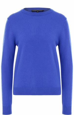 Кашемировый пуловер прямого кроя Alexander Terekhov. Цвет: синий