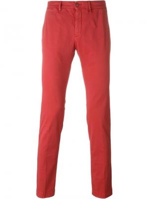 Классические брюки-чинос Moncler. Цвет: красный