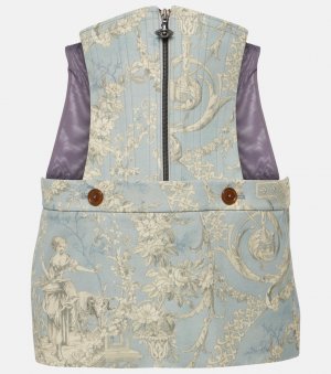 Хлопковая мини-юбка foam corset , синий Vivienne Westwood