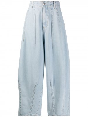Зауженные джинсы широкого кроя Société Anonyme. Цвет: синий