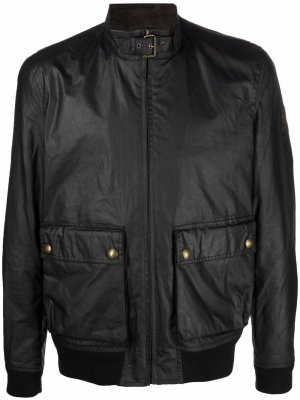 Байкерская куртка с накладными карманами Belstaff. Цвет: черный