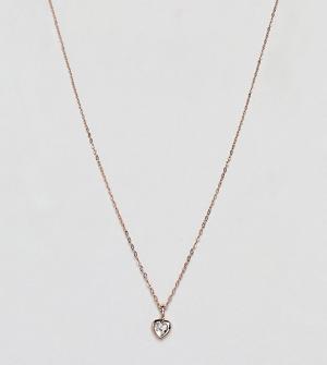 Rose Gold Crystal Heart Pendant Necklace Ted Baker. Цвет: золотой