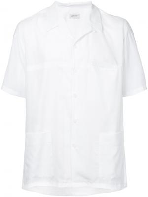 Рубашка с короткими рукавами и накладными карманами Lemaire. Цвет: белый