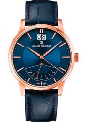 Швейцарские наручные мужские часы 41001-37RBUIR. Коллекция Classic Gents Claude Bernard