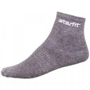 Мужские носки , 2 пары, размер 43-46, серый, черный Starfit. Цвет: серый/черный