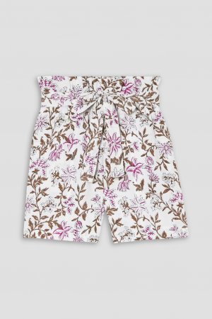 Льняные шорты Lucia с цветочным принтом , коричневый Hannah