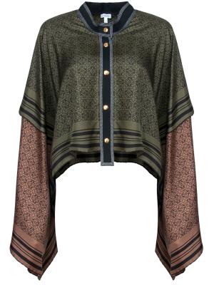 Блуза с широкими рукавами Loewe. Цвет: разноцветный