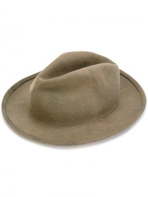 Шляпа круглой формы Eleventy. Цвет: телесный