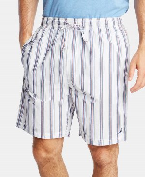 Мужские хлопковые пижамные шорты в полоску Nautica