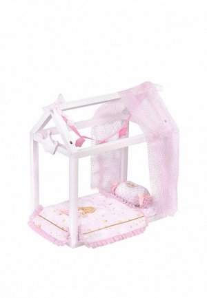 Набор аксессуаров для куклы DeCuevas Toys Кроватка с аксессуарами серии Мария, 55 см. Цвет: розовый