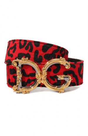 Текстильный ремень Dolce & Gabbana. Цвет: красный