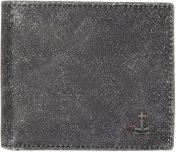Серый потертый кошелек в бумажнике Vivienne Westwood