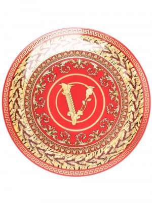 Тарелка Virtus Gala (17 см) Versace. Цвет: красный