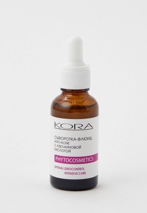 Сыворотка для лица Kora -флюид anti-acne с азелаиновой кислотой, 30 мл. Цвет: прозрачный