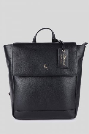 Рюкзак с клапаном из натуральной кожи 'Lussuria Venezia' , черный Ashwood Leather
